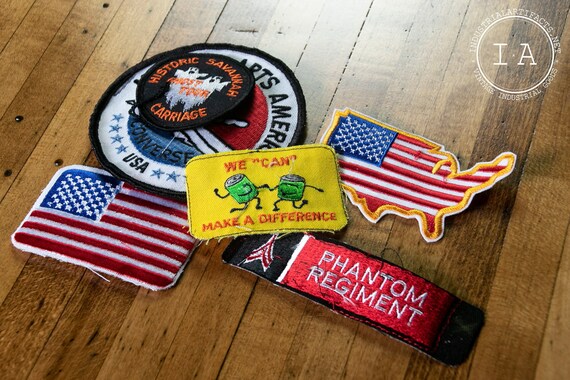 Iron-On Patches - Random Assortment of Five Vinta… - image 4
