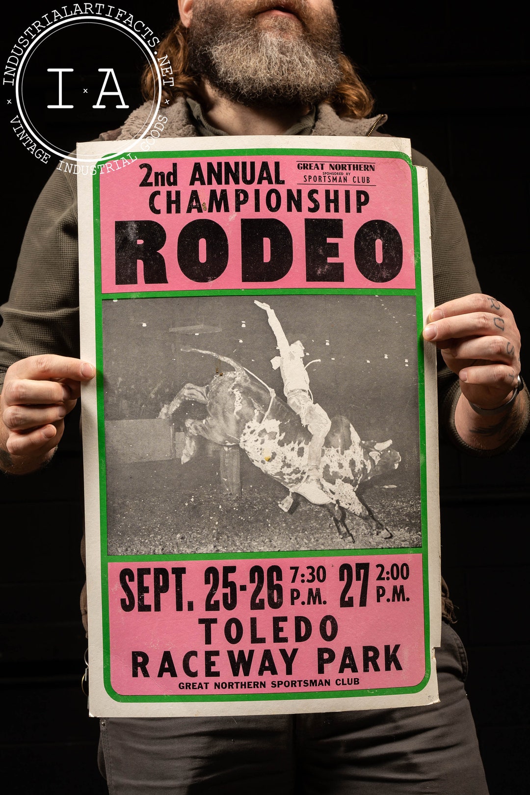 Vintage Toledo Rodeo Poster Etsy