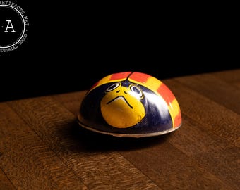 Vintage Tin Litho Ladybug Toy