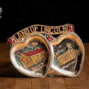 Vintage Land Of Lincoln Souvenir Ashtray