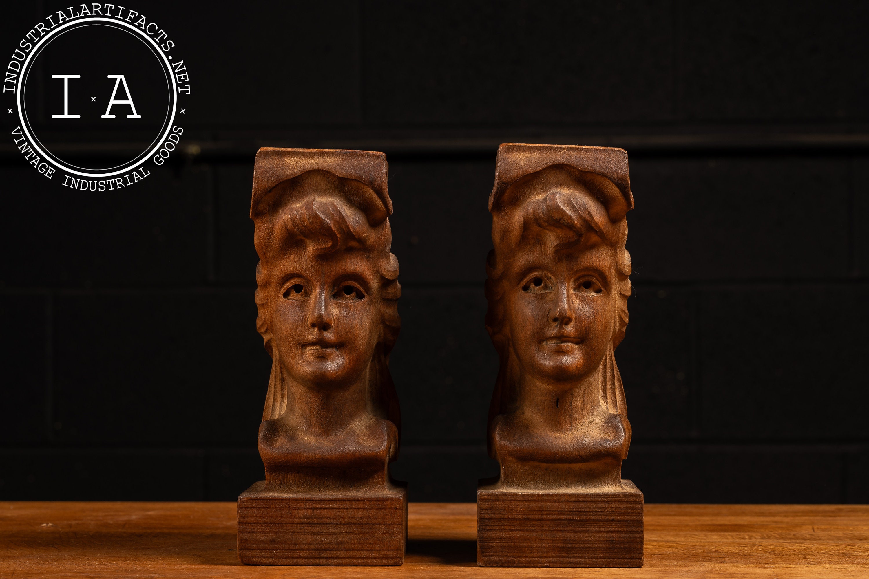 Set of Vintage Figural Bookends - Etsy
