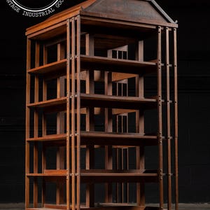 Early 20th Century Mission Style Wooden Bookcase