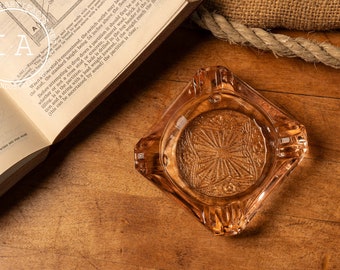 Pink Depression Glass Ashtray