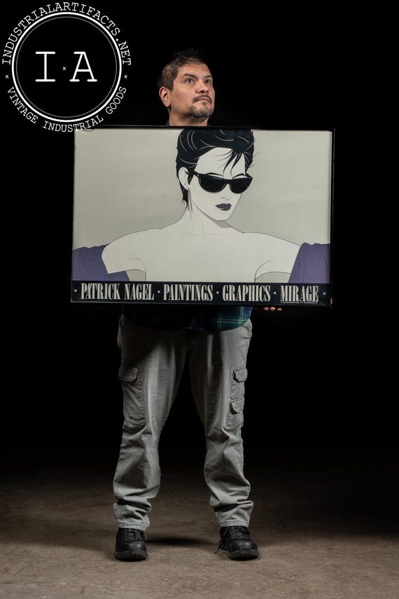 Sunglasses | Framed Patrick Nagel/mirage Graphics Poster - Etsy