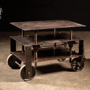 Antique Cast Iron Die Table by Barrett