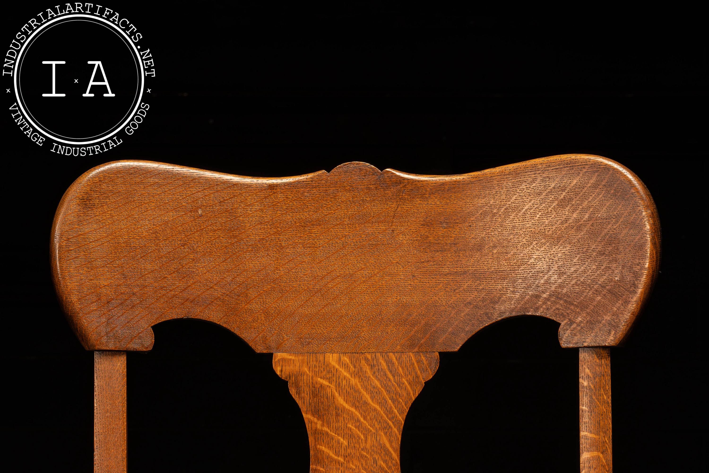 SQ OAK CHAIR お値下げ不可 Antique Quarter-sawn Oak Side Chair - Etsy