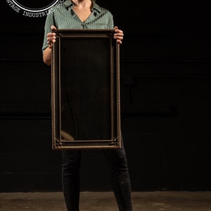 Antique Wooden Framed Mirror