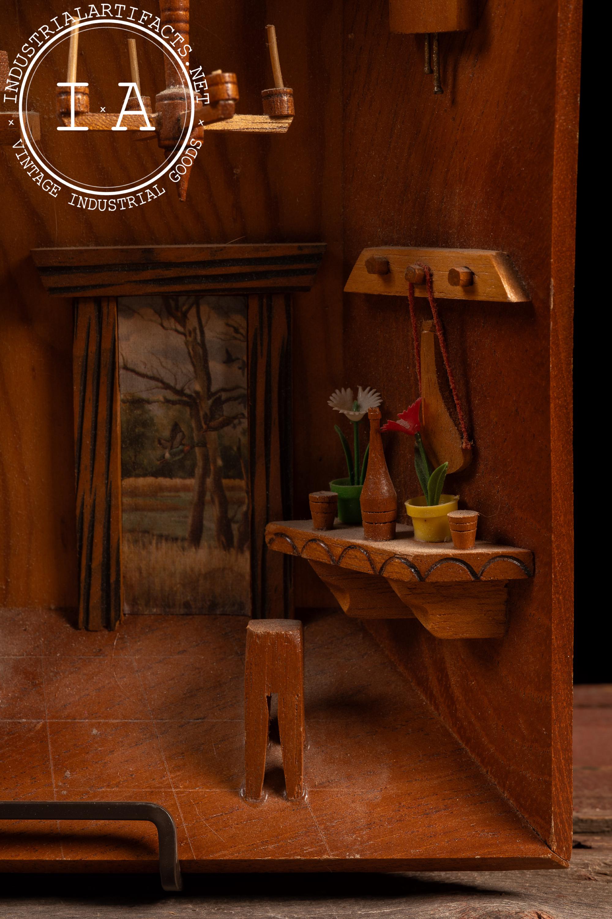 Vintage Handcrafted Miniature Rustic Cabin Diorama Shadow Box - Etsy