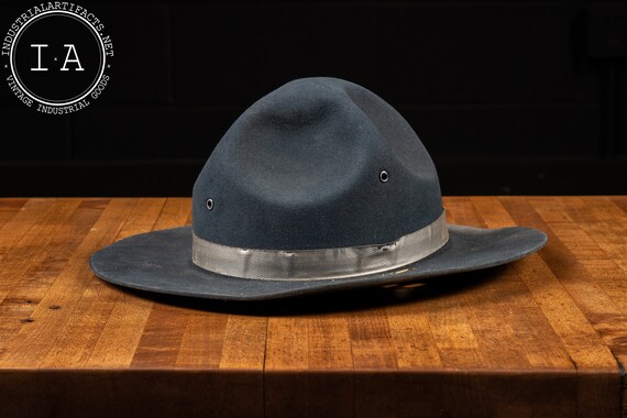 Vintage Blue Campaign Hat - image 2