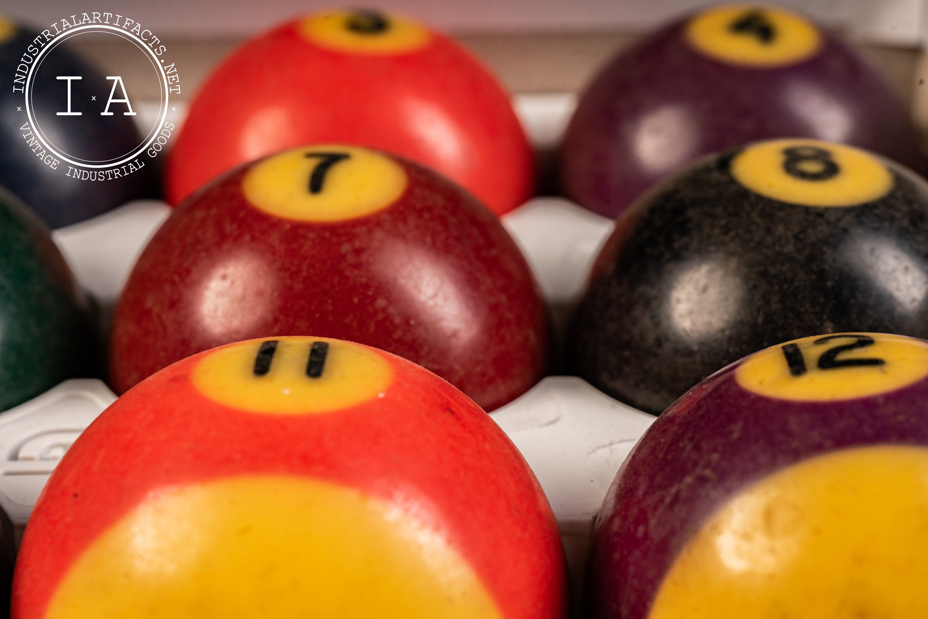 天然素材 ビリヤード球 球 レトロ ボール ♕ビリヤードボール ♕アンティーク Antique Billiard Balls