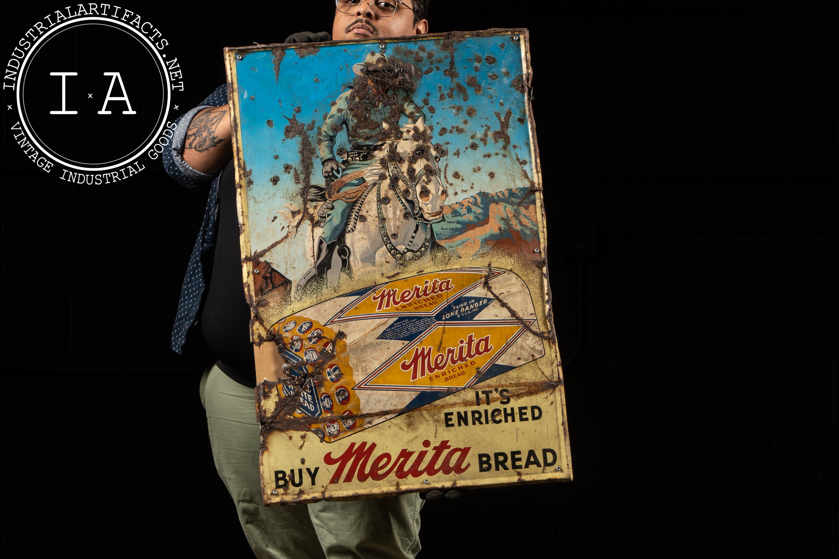 Vintage Merita Metal Bread Sign - Etsy