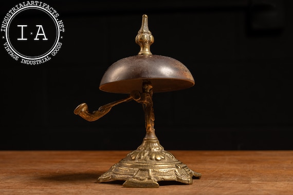 Early 20th Century Brass Hotel Bell