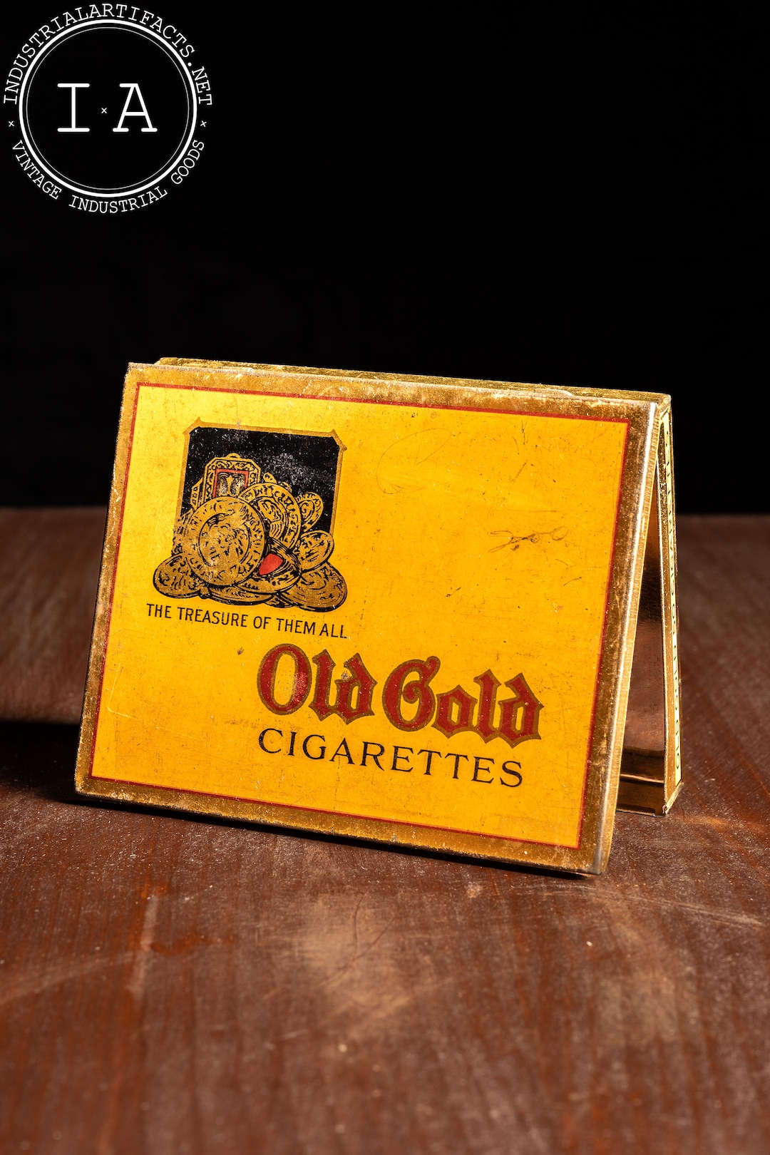 old gold cigarette tin Vintage Old Gold Cigarette Tin