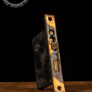 c. 1912 Japanned Copper Entry Mortise by Penn Hardware Co.