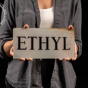 Vintage Gas Pump Ethyl Sign