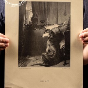 Monochromatic &quot;High Life&quot; Litho Print by Sir Edwin Landseer