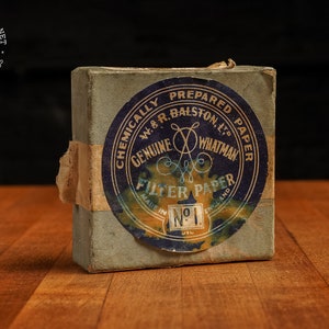 c. 1930 W&R Balston Whatman Circle Filter Paper