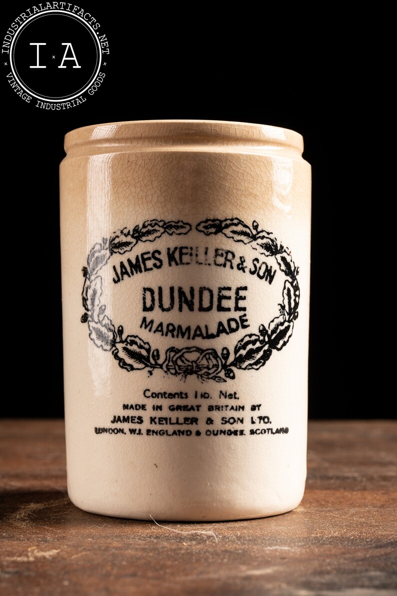 Vintage Englishmade Stoneware Dundee Marmalade Jar Etsy