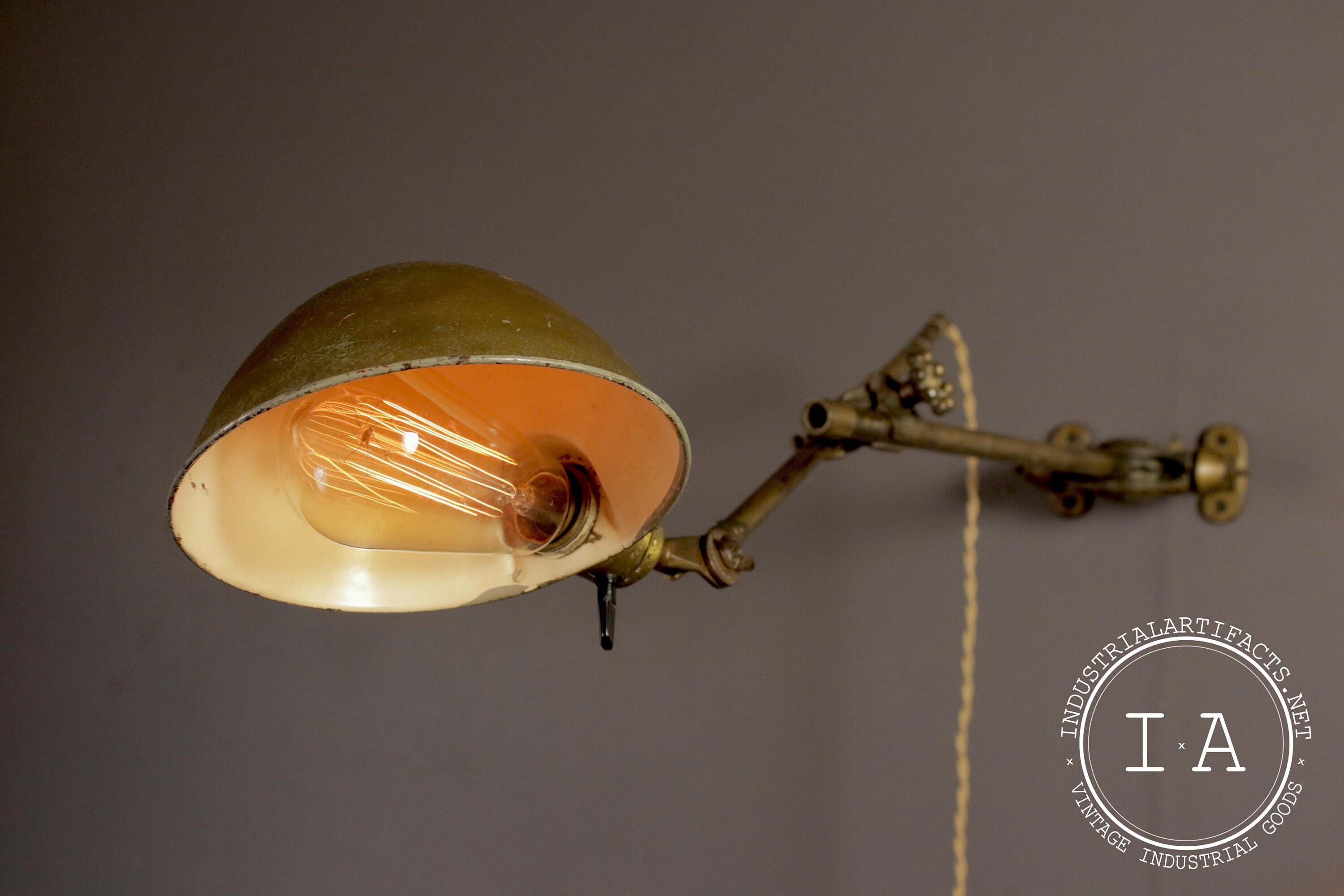 OC White Articulating Vintage Ball joint Lamp Etsy UK