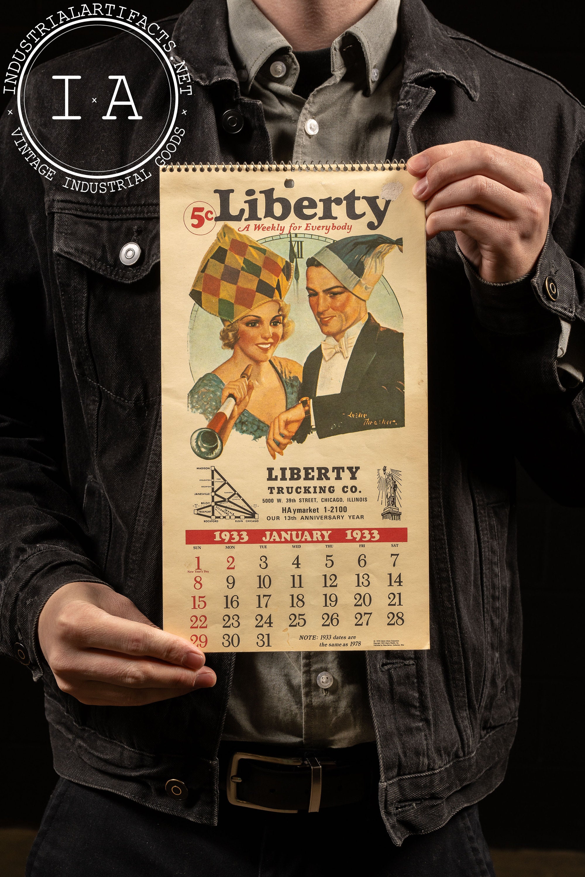 1933 Calendar - Etsy