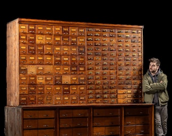 Massive Early 20th Century 266-Drawer Duluth Card Catalog