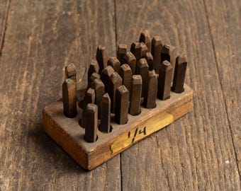 Set of 1/4th In. Alphabetical Die Punches