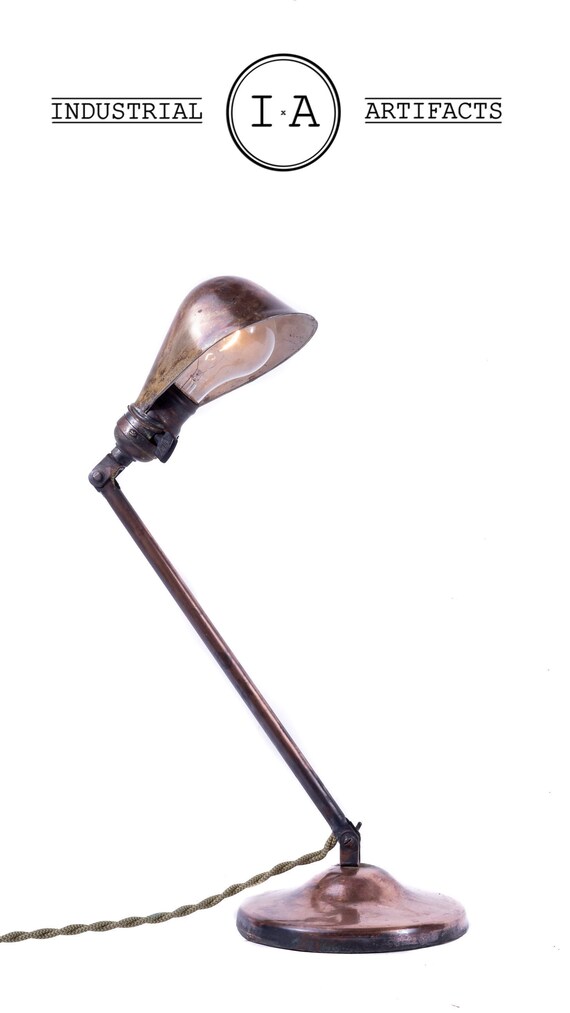 copper desk lamps