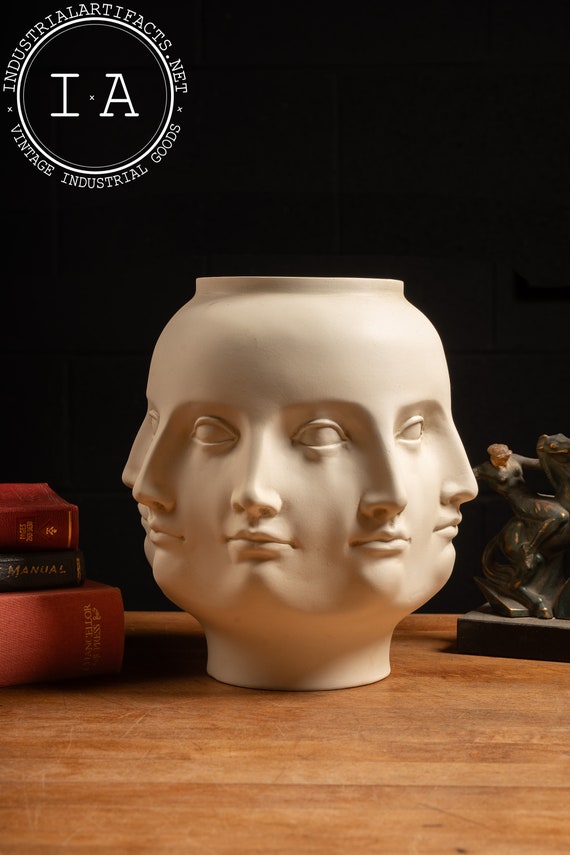 【希少品】Faces Vase TMS 2006 大仏 壺 ハンドメイド アート Modern Abstract Perpetual Face Resin Vase - Etsy