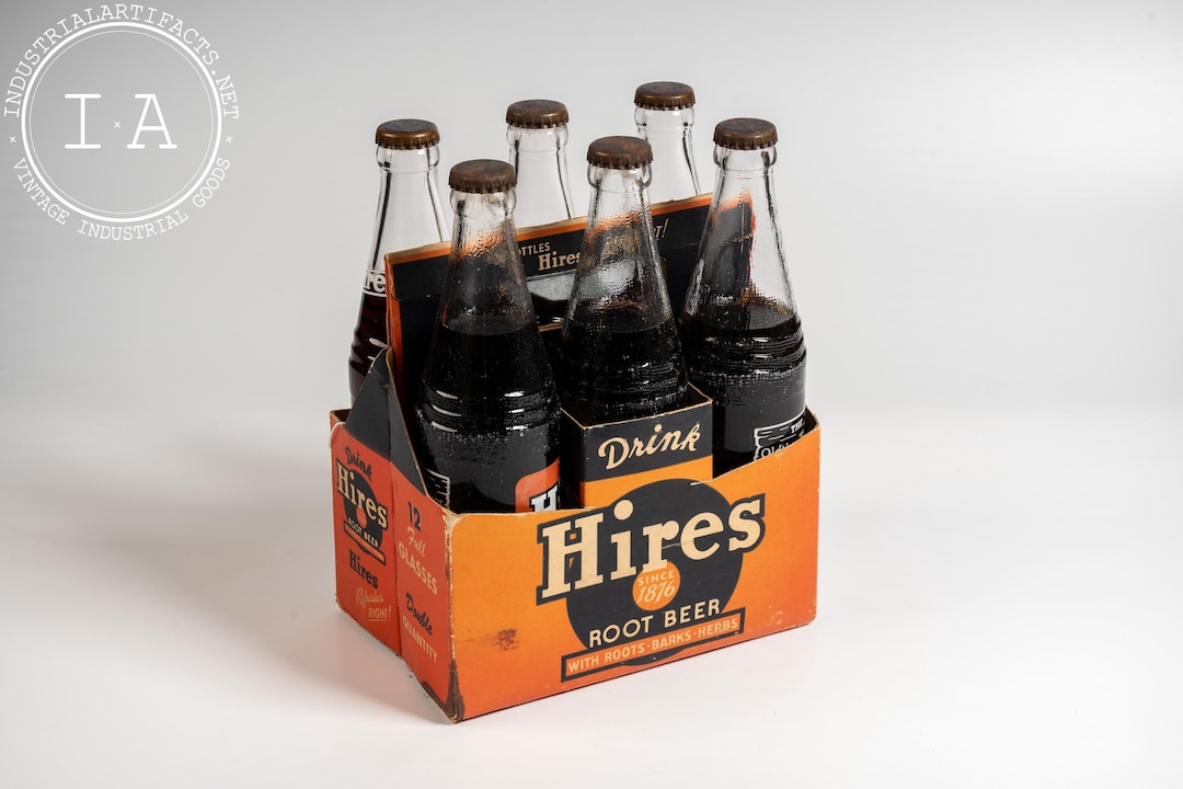 60s〜 Hires ROOT BEER瓶アメリカアンティークUSAヴィンテージ Hires Root Beer Six Pack With Full Bottles - Etsy