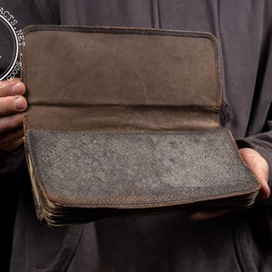 Antique Leather Creditors Wallet