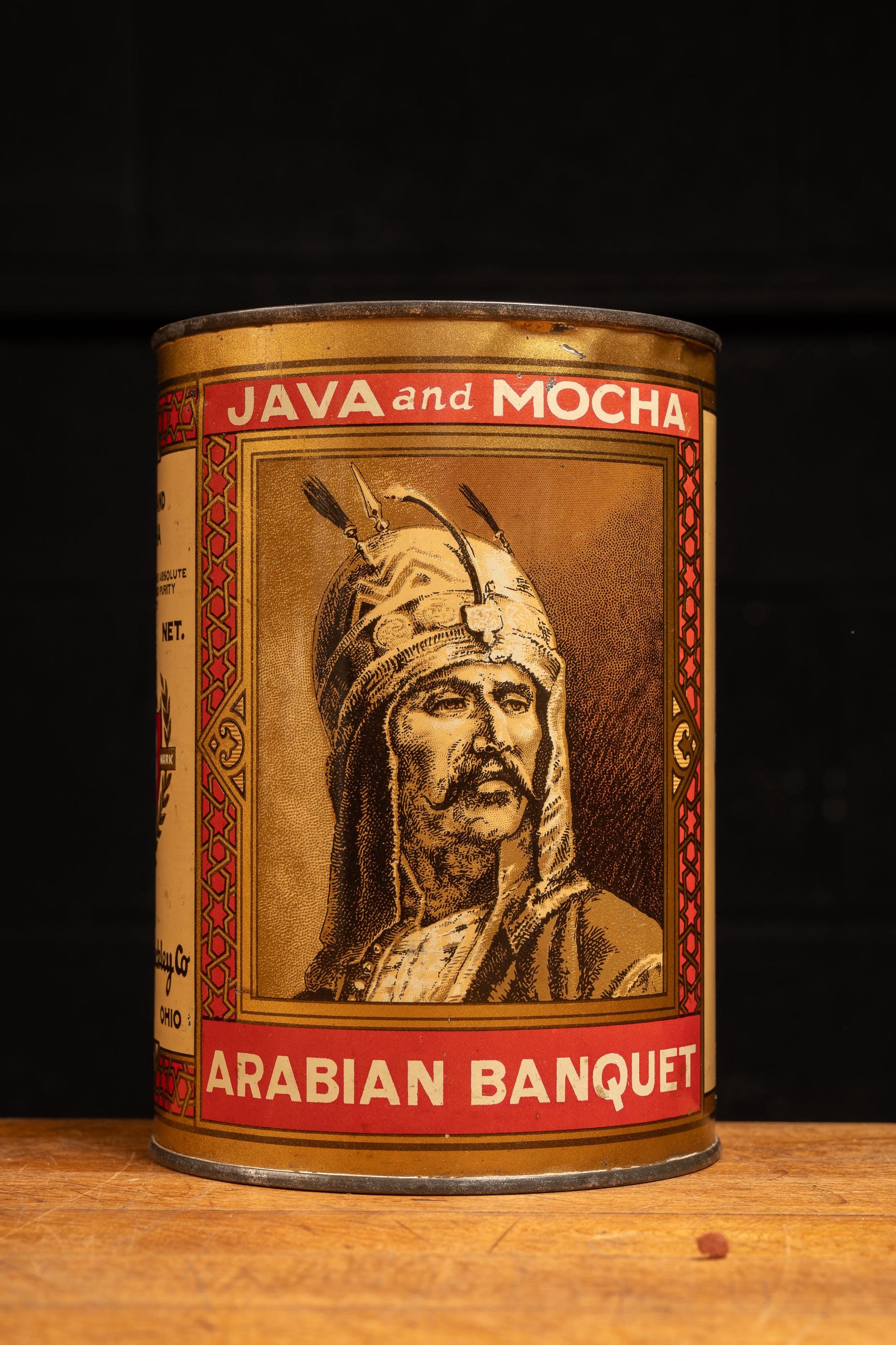 Vintage Arabian Banquet Java and Mocha Coffee Can - Etsy