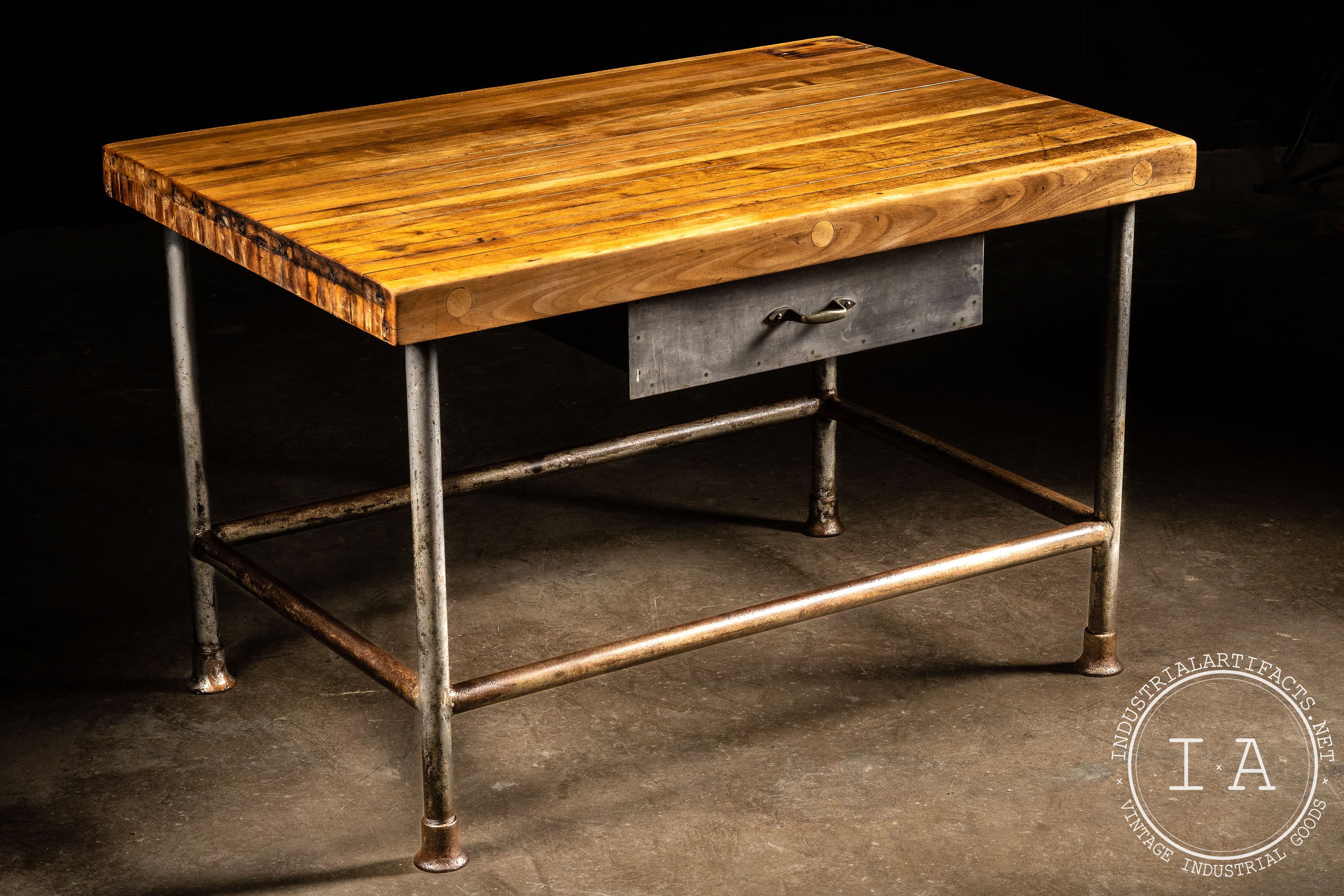 Butcher block prep table deals
