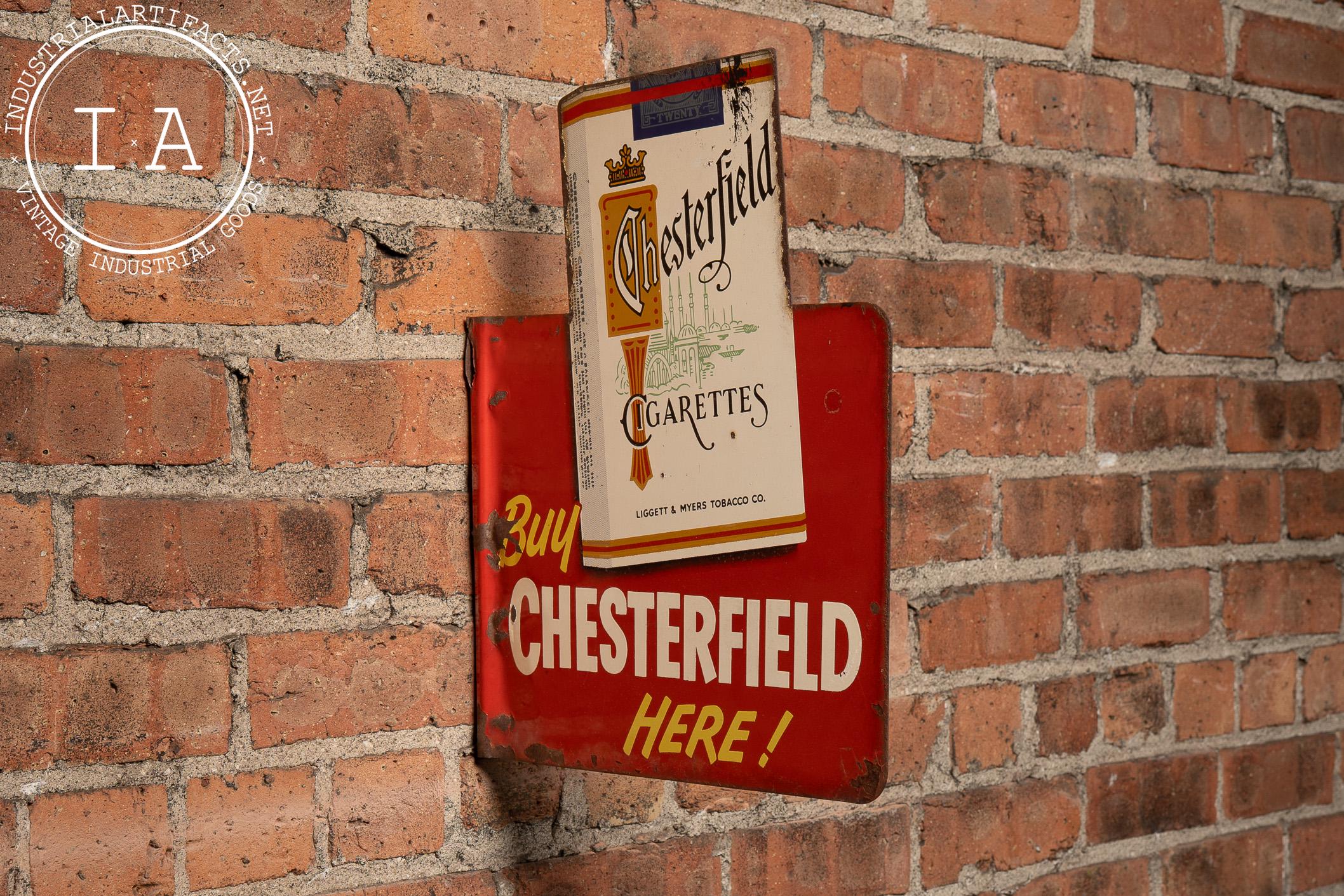 Vintage Chesterfield Cigarettes Sign - Etsy