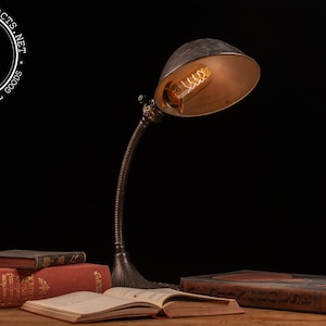 Antique Cast Iron No. 50 Adjustable Desk Lamp by Aladdin