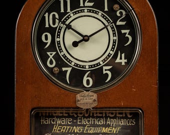 掛け時計アンティーク　USA  Telechron Vintage Telechron Neon Advertising Clock - Etsy