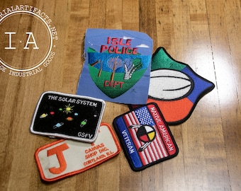 Iron-On Patches - Random Assortment of Five Vintage Patches