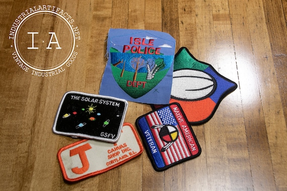 Iron-On Patches - Random Assortment of Five Vinta… - image 1