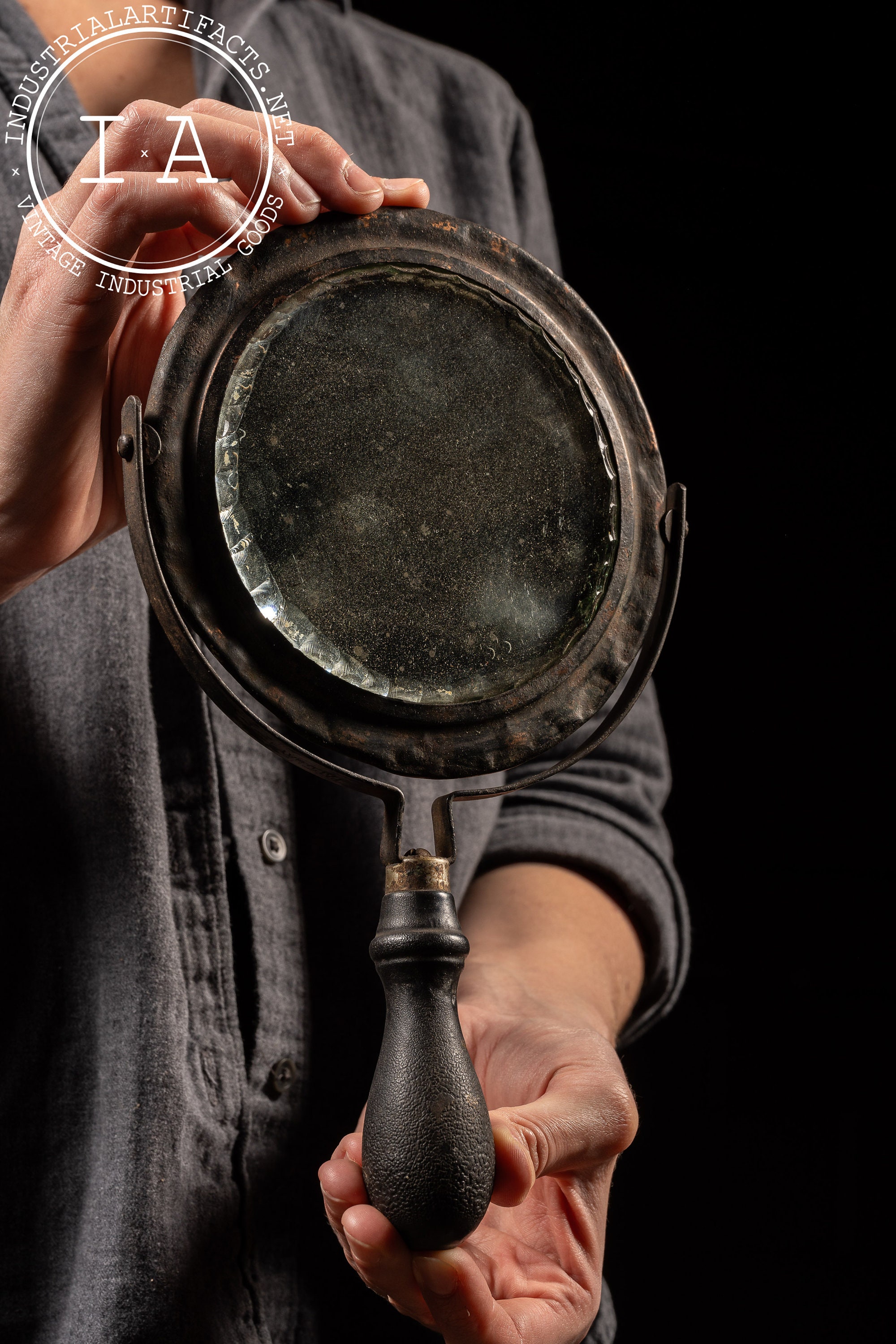 THE LITTLE MIRRORS バンドT punk ビンテージ Antique Japanned Copper Hand Mirror - Etsy