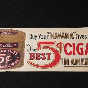 5 Cent Cigar Sign - Etsy