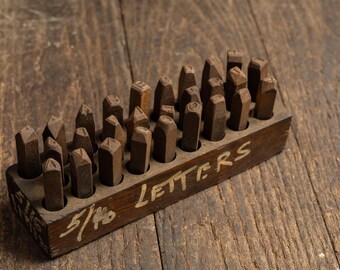 Set of 5/16th In. Alphabetical Die Punches