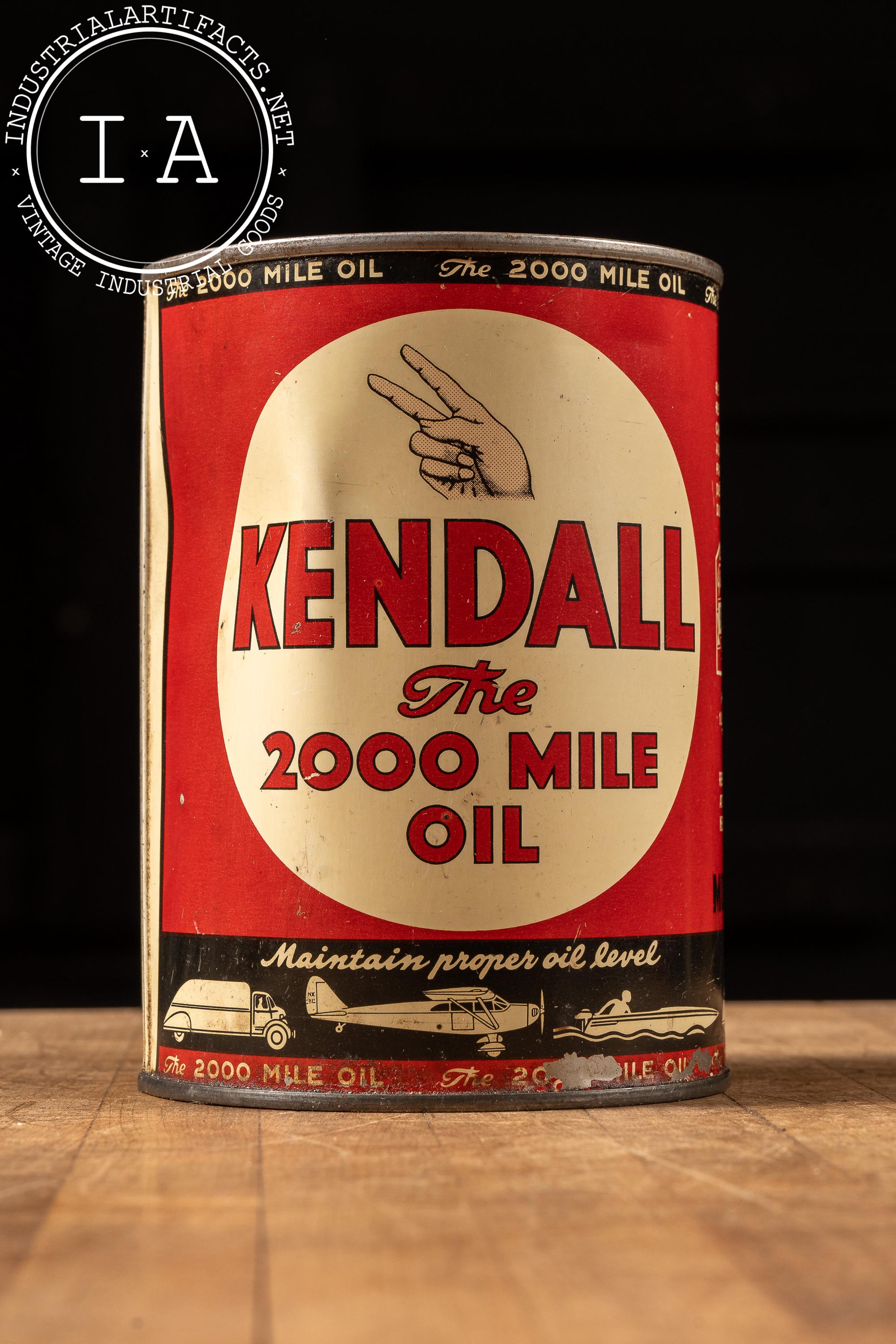 アメリカUSA老舗モーターオイルブランドケンドールKendall広告切り抜き額装 Vintage 1-qt. Kendall Motor Oil Can - Etsy