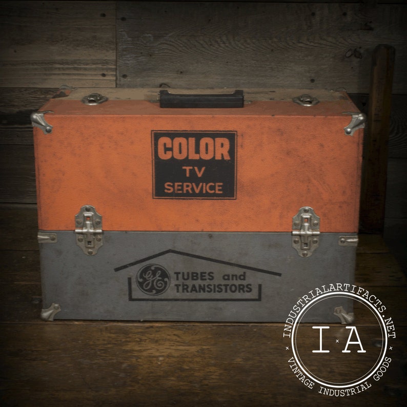 Vintage Industrial Color TV Repairman's Case GE Tube Box | Etsy