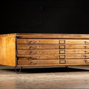 Vintage Oak Single Stack Flat File
