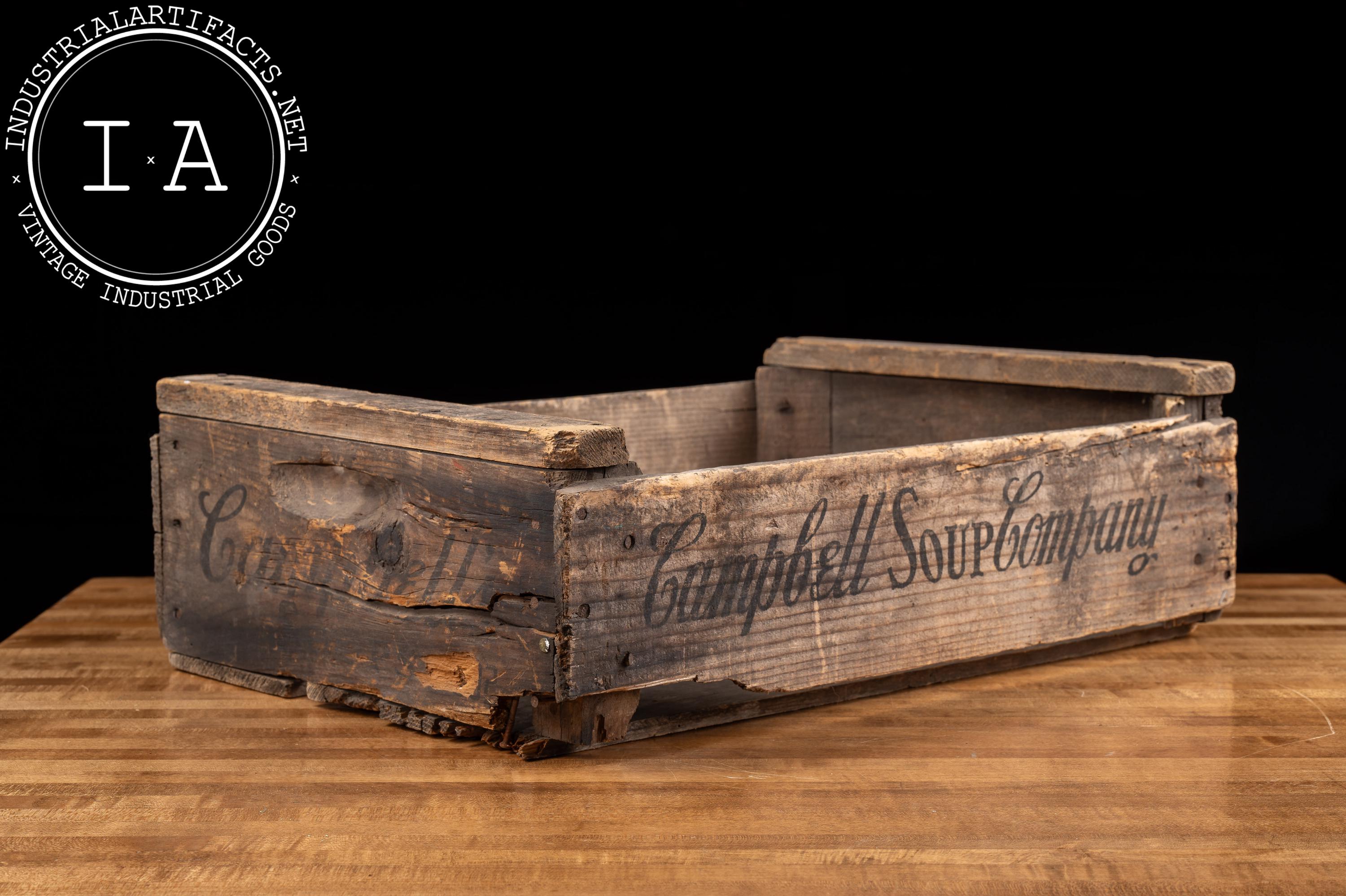 Antique Wooden Campbell's Soup Crate - Etsy