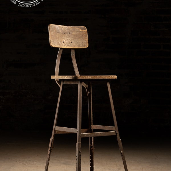 Angle Iron Industrial Stool