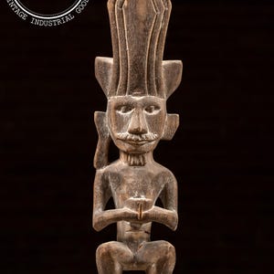 Vintage Wooden Indonesian Adu Zatua Sculpture
