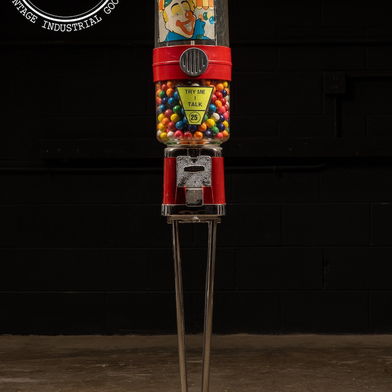 Vintage Gumball Machine with Stand