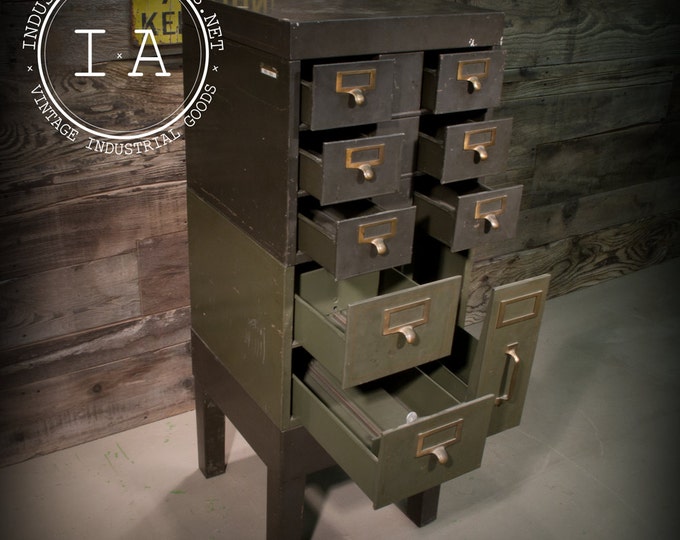 Vintage Industrial Filing Parts Drawers Filer Etsy