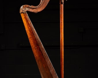 Late 18th Century Cousineau Single Action Pedal Harp