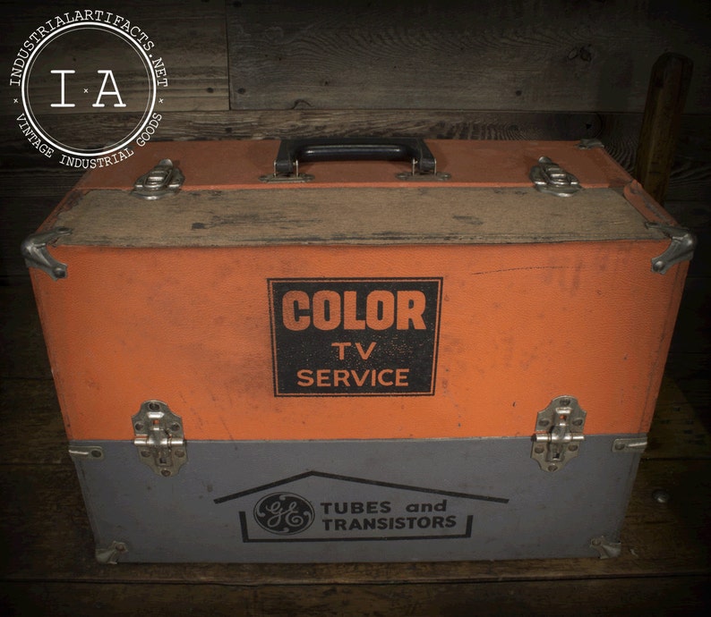 Vintage Industrial Color TV Repairman's Case GE Tube Box | Etsy